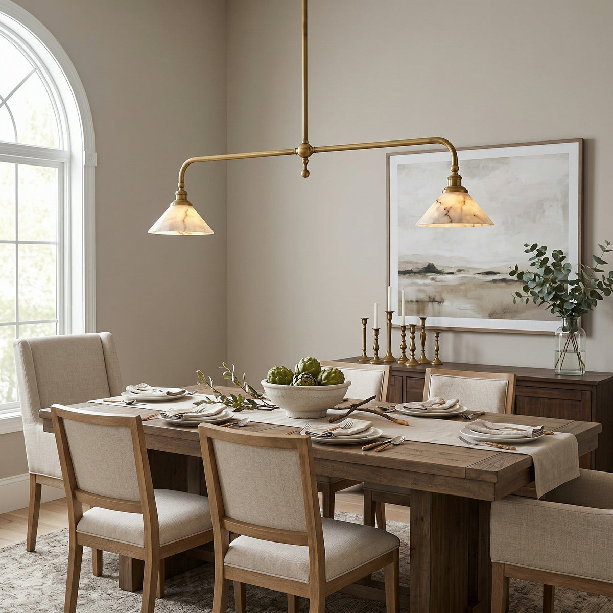 Niveine Alabaster Pendant Light