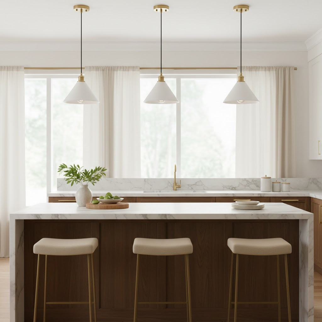 Soluenne Brass Contemporary Design Pendant Lamp