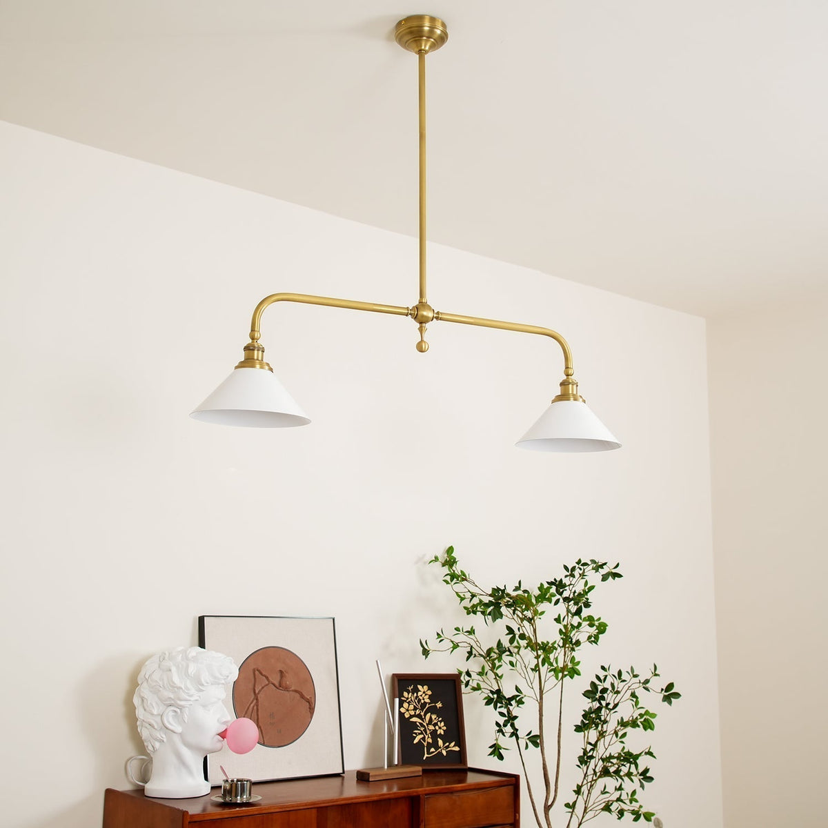 Zya Vintage Retro Pendant Light - Neutral Decor