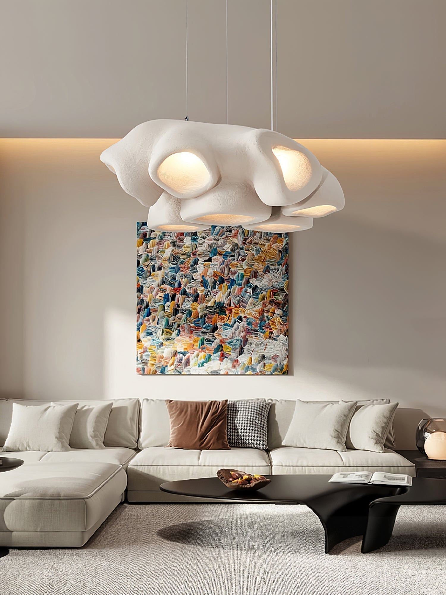 Cloud Modern Polystyrene Pendant Light