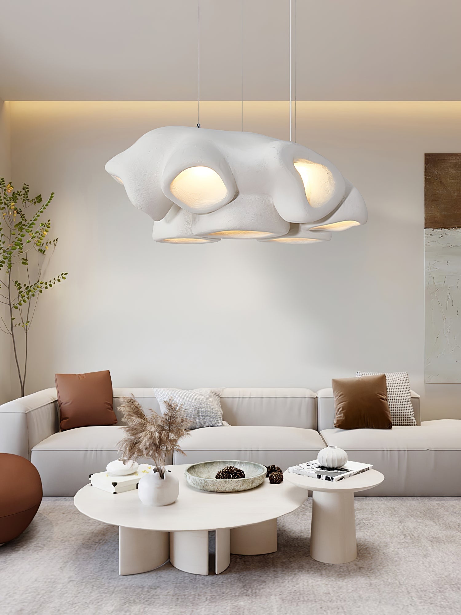 Cloud Modern Polystyrene Pendant Light