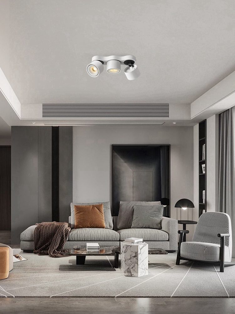 Nylaeara Three-heads Rotating Folding Ceiling Lamp - Neutral Decor