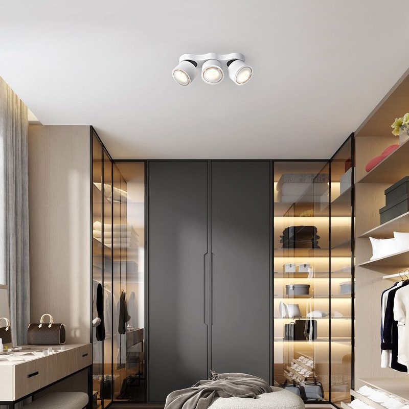 Nylaeara Three-heads Rotating Folding Ceiling Lamp - Neutral Decor