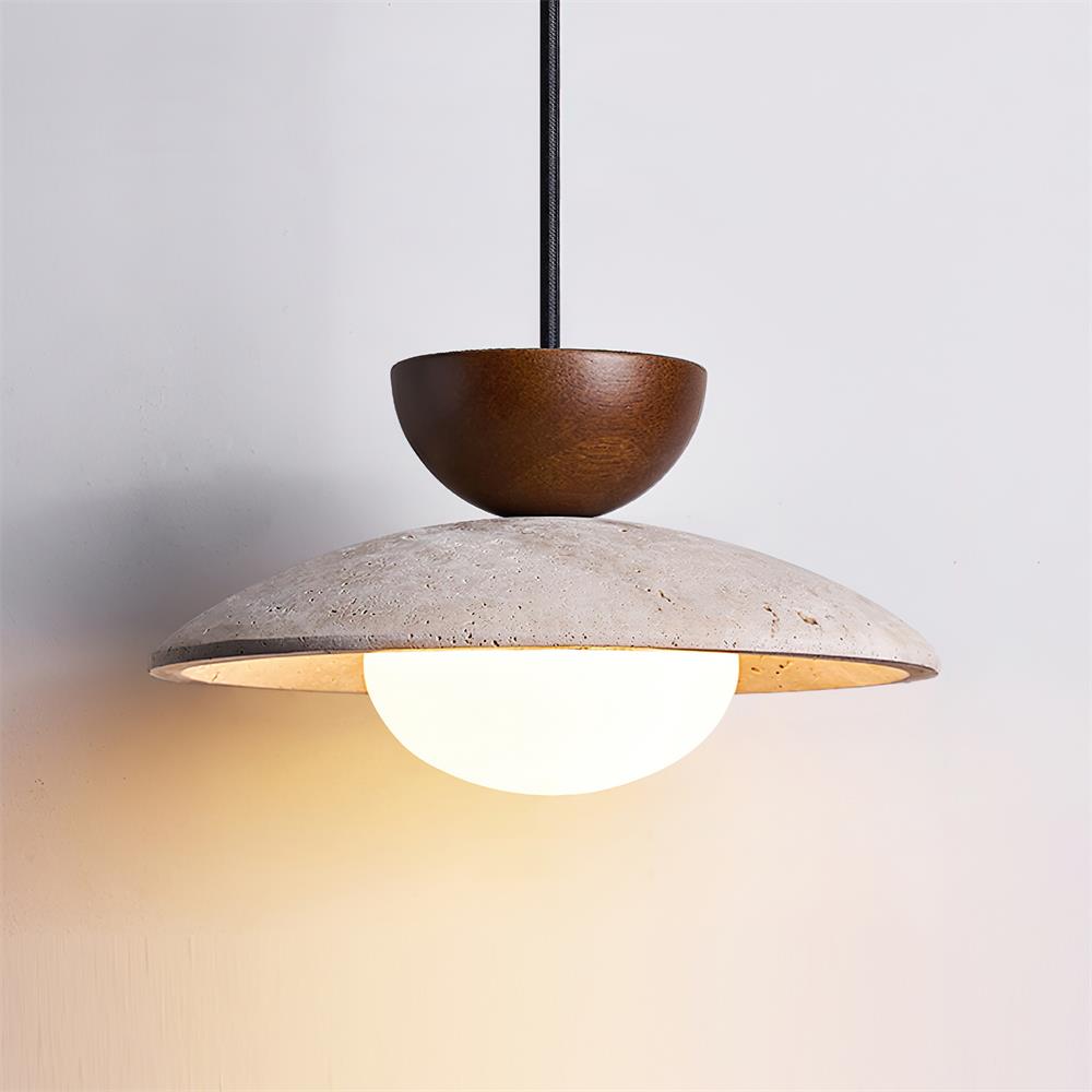 Cleo Travertine Pendant Lights - Neutral Decor