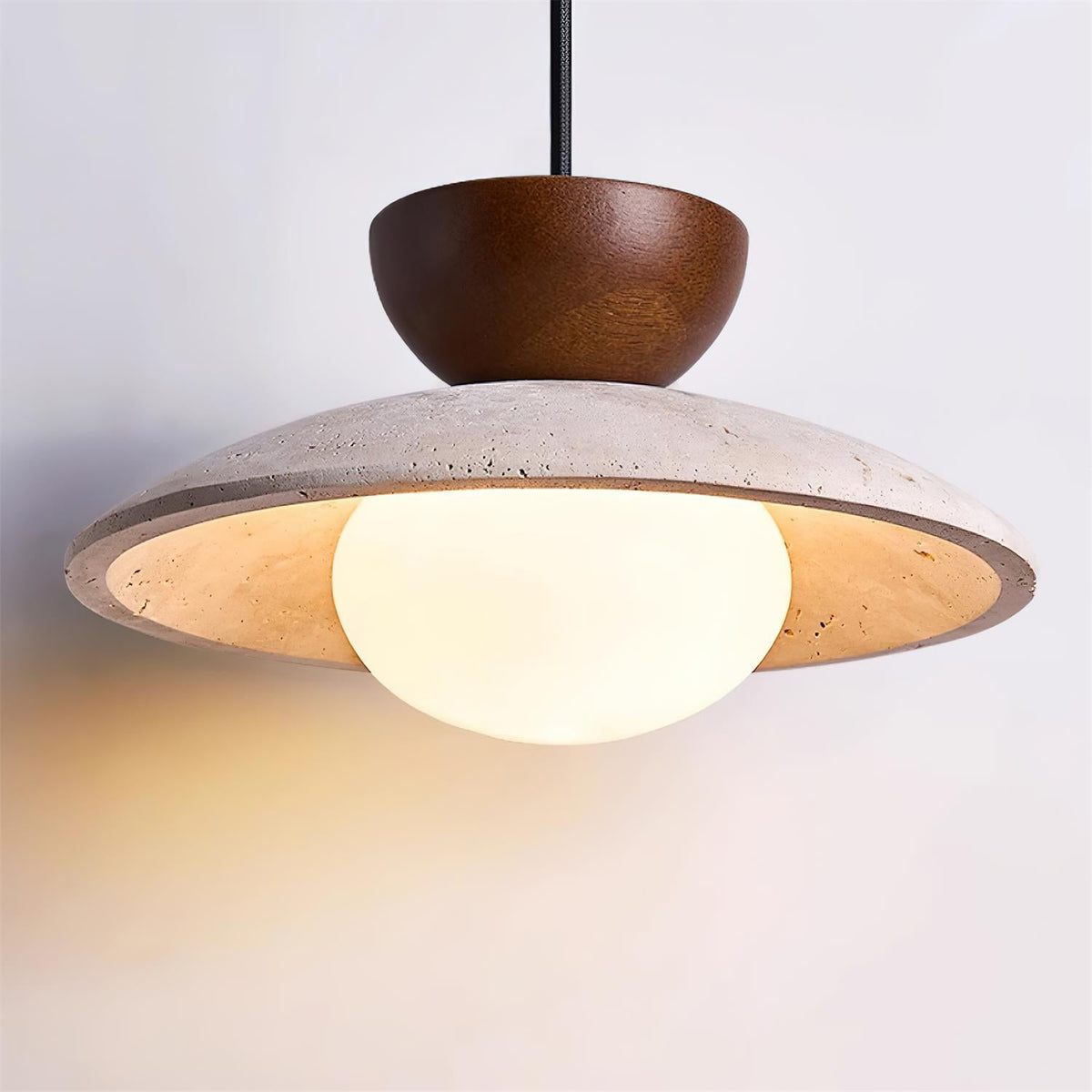 Cleo Travertine Pendant Lights - Neutral Decor