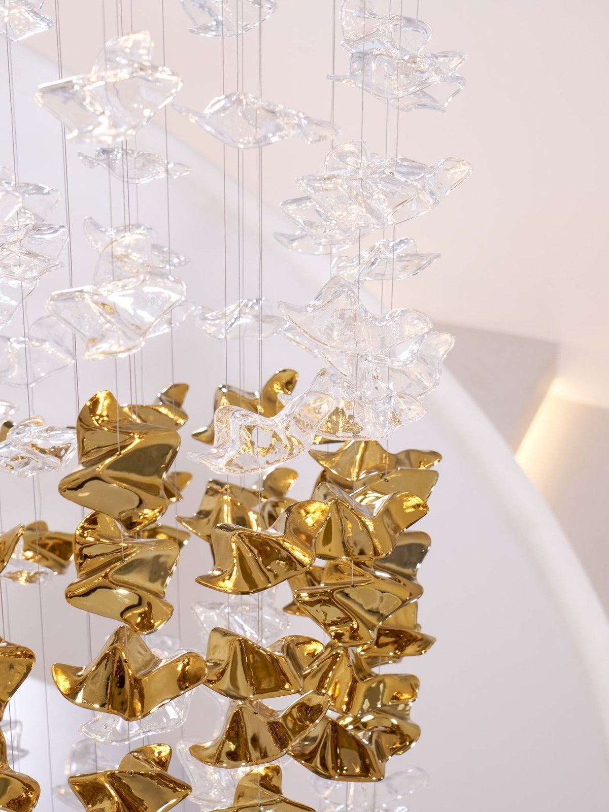 Lisk Luxury Brass Linear Chandelier