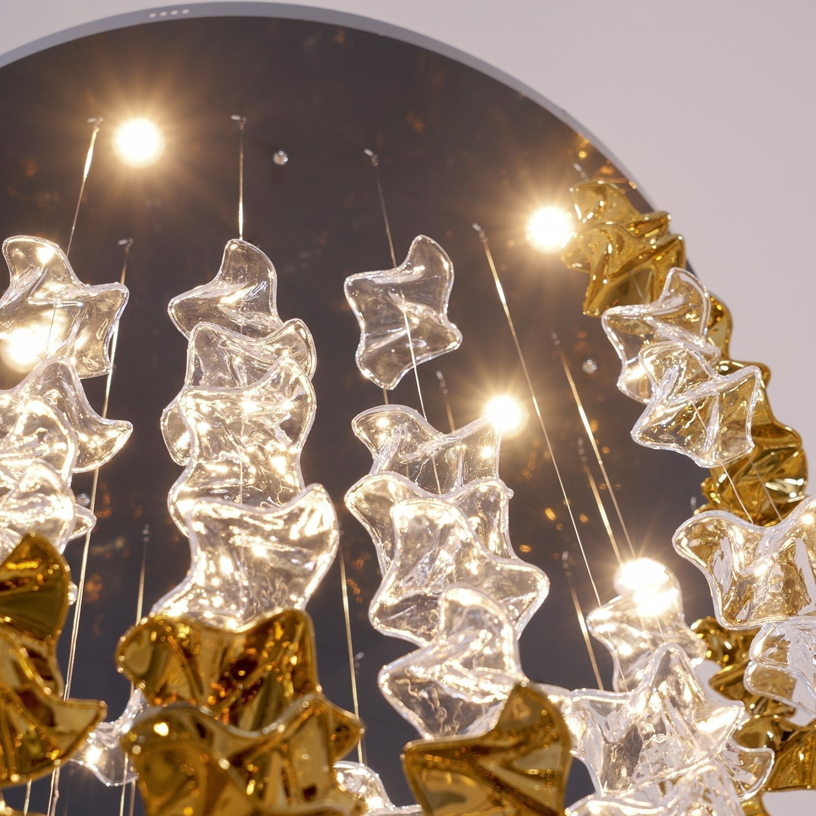 Lisk Luxury Brass Linear Chandelier