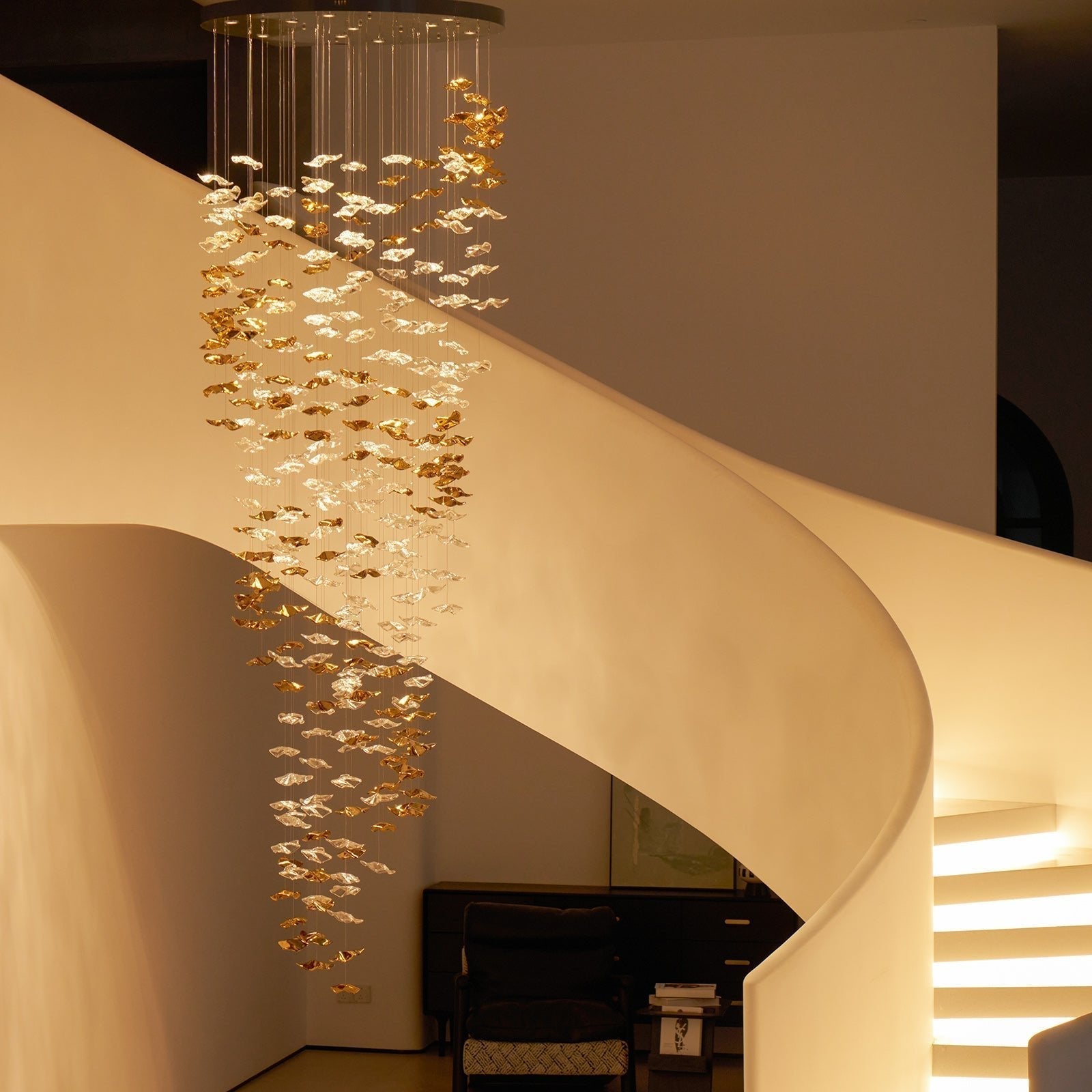 Vecarisra Luxury Tidal Art Glass Pendants Lamp - Neutral Decor
