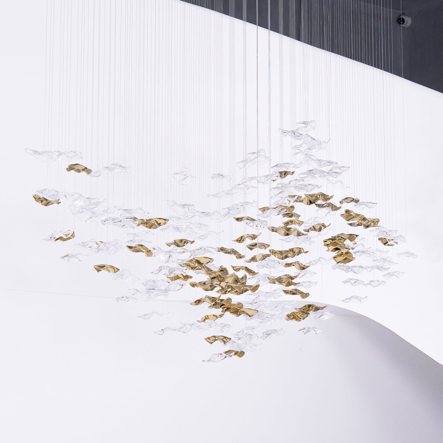 Vecarisra Luxury Tidal Art Glass Pendants Lamp - Neutral Decor
