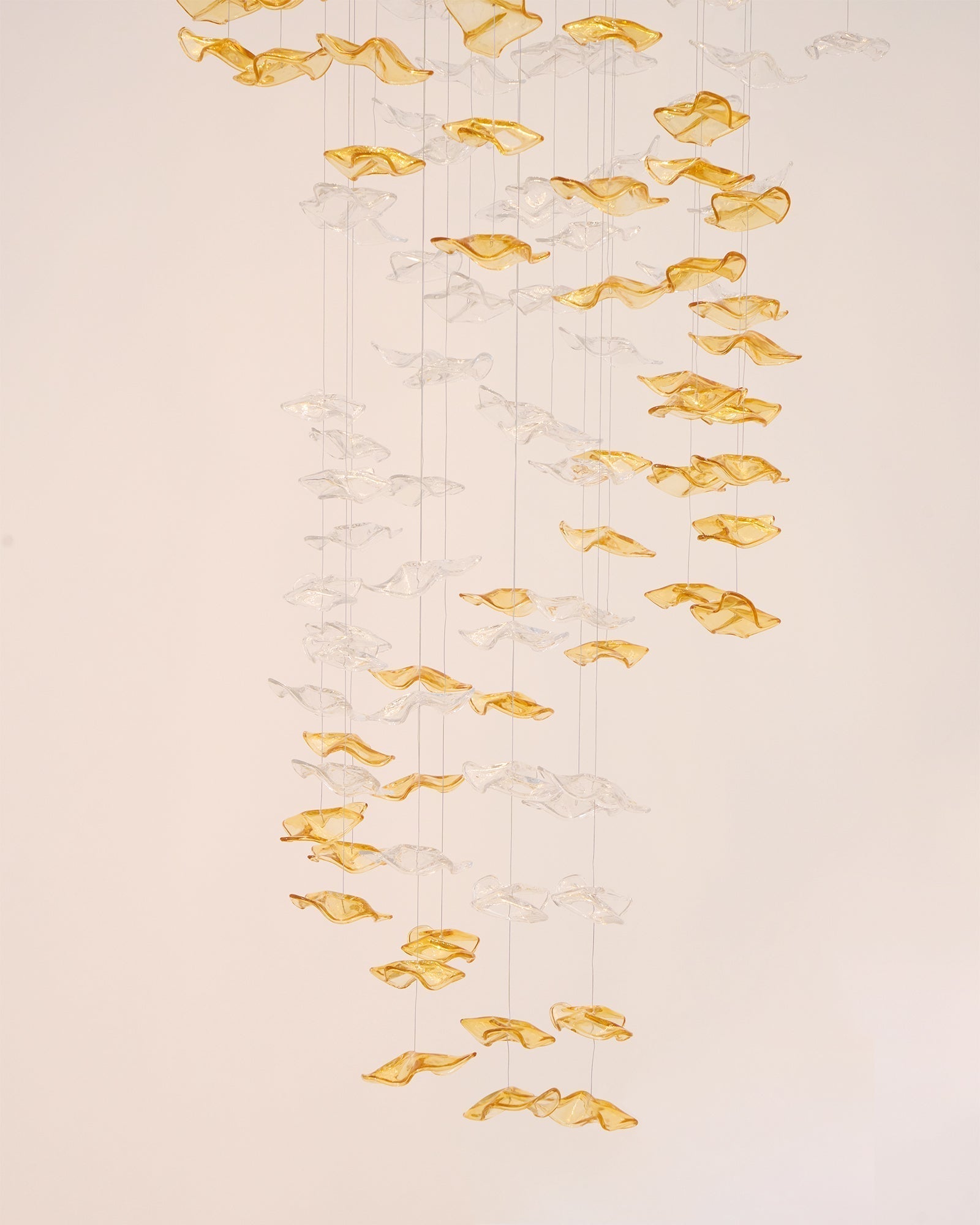 Nephele Crystal Leaf Chandelier