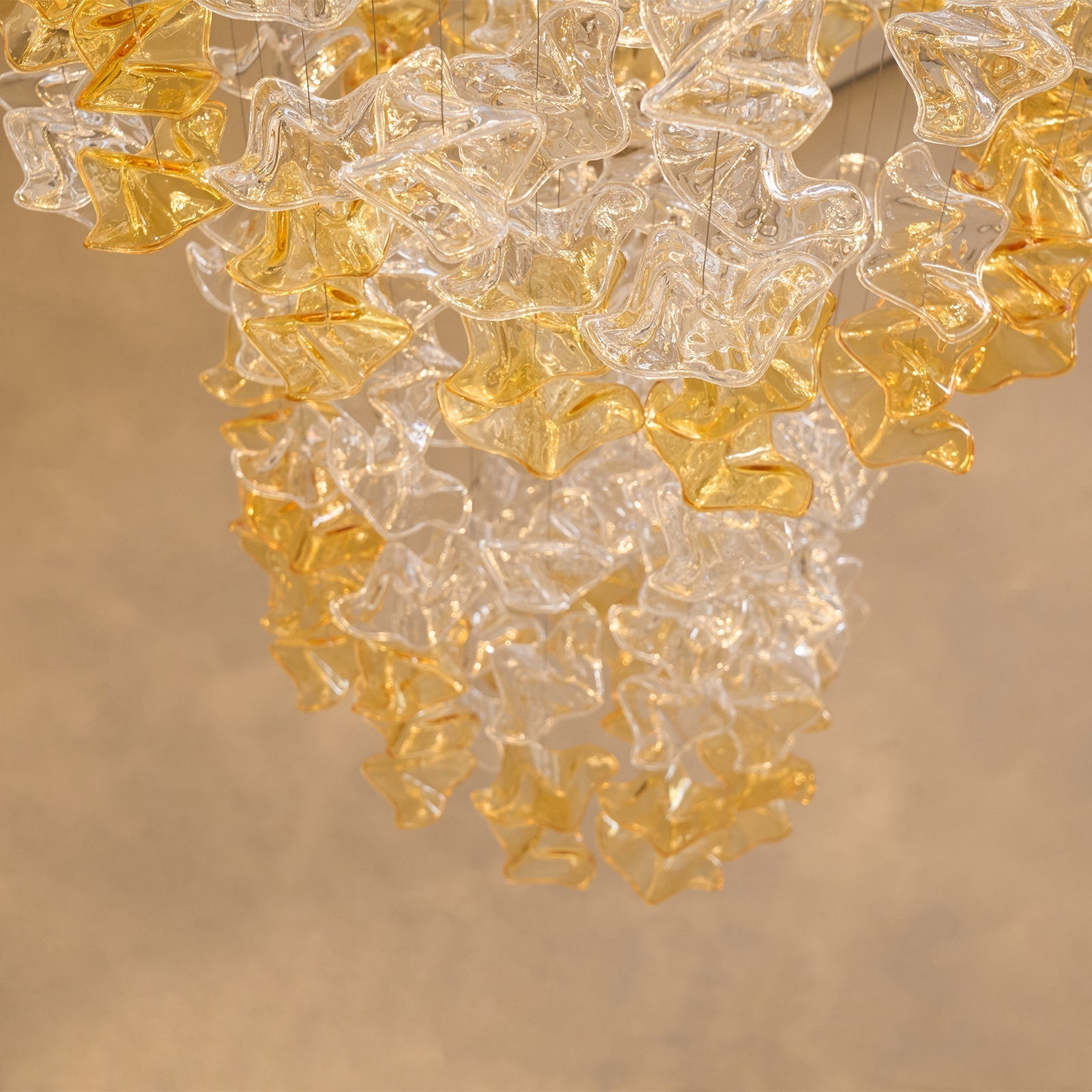 Vecarisra Luxury Tidal Art Glass Pendants Lamp - Neutral Decor