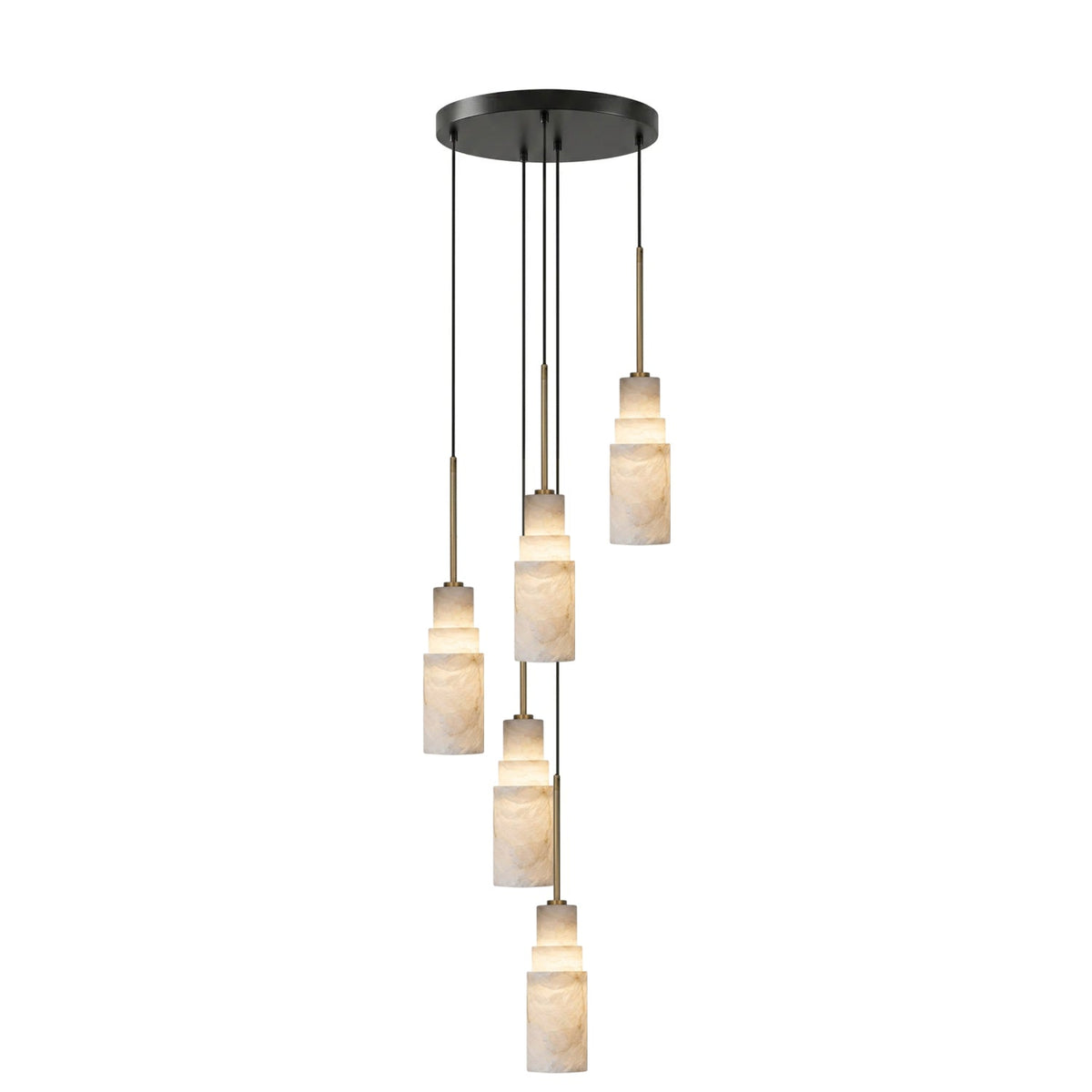 Eirelira Alabaster Cluster Chandelier