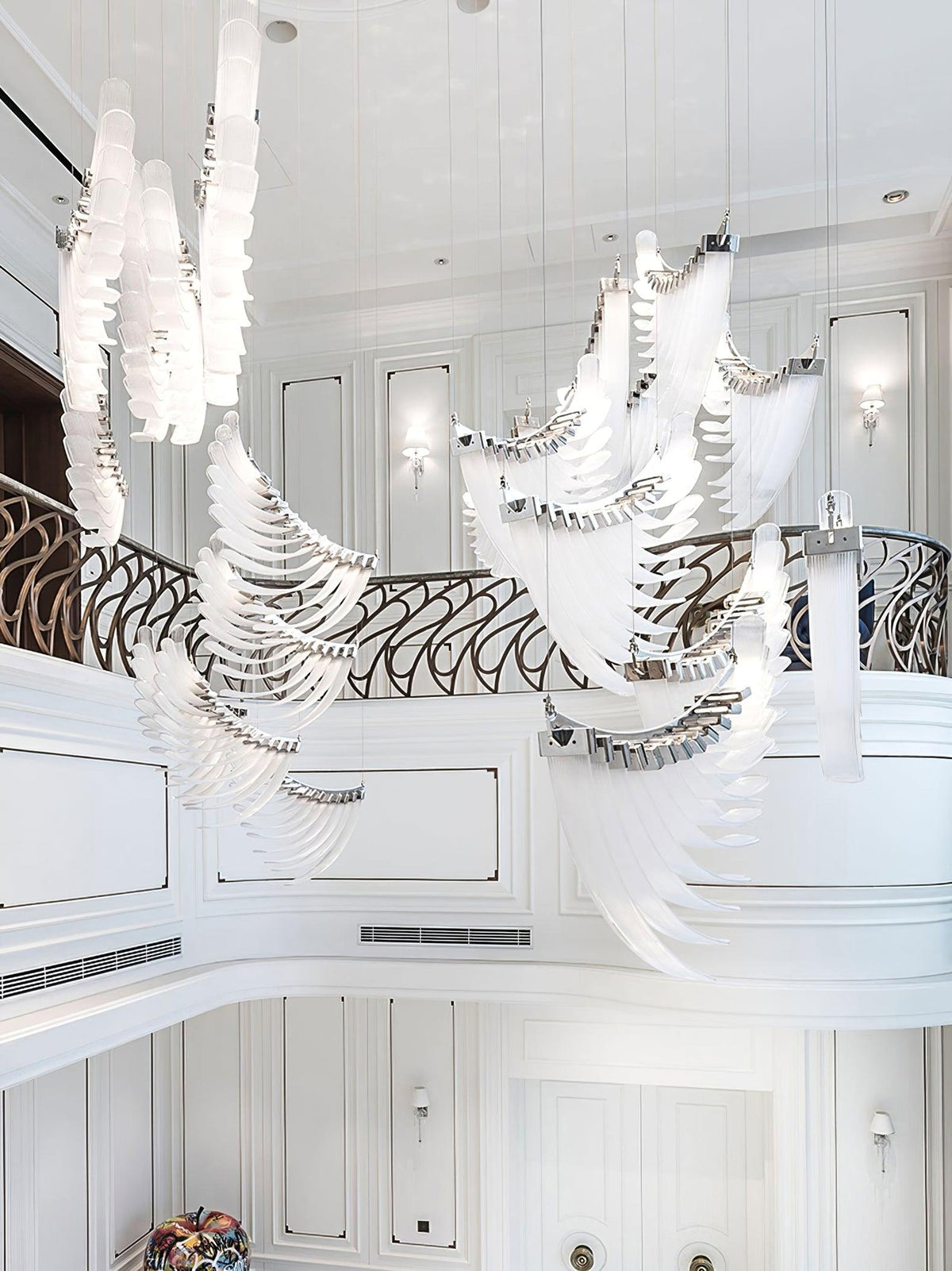 Tiered Postmodern Luxury Palmette Chandelier