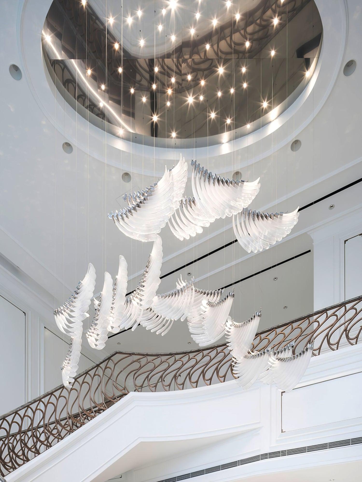 Tiered Postmodern Luxury Palmette Chandelier