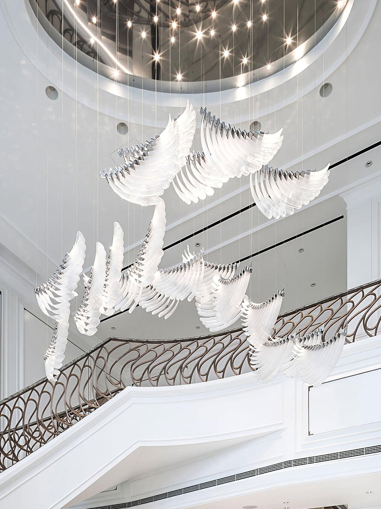 Tiered Postmodern Luxury Palmette Chandelier