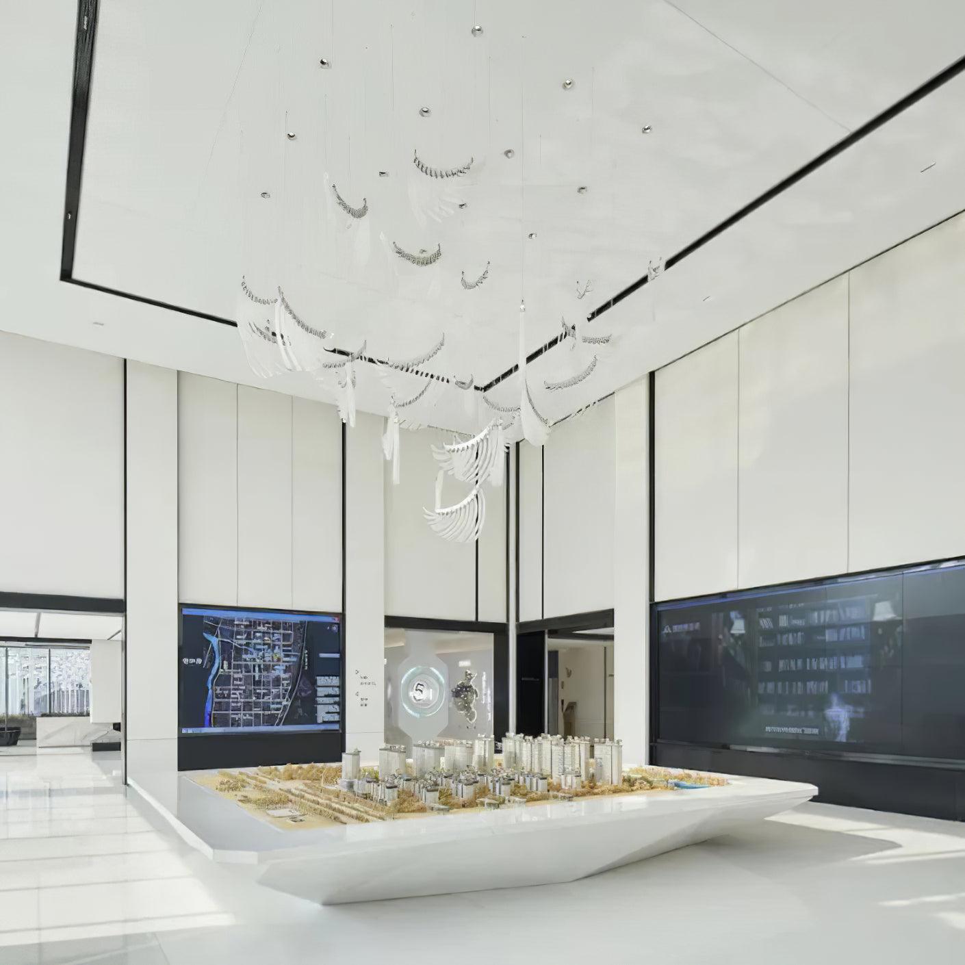 Tiered Postmodern Luxury Palmette Chandelier