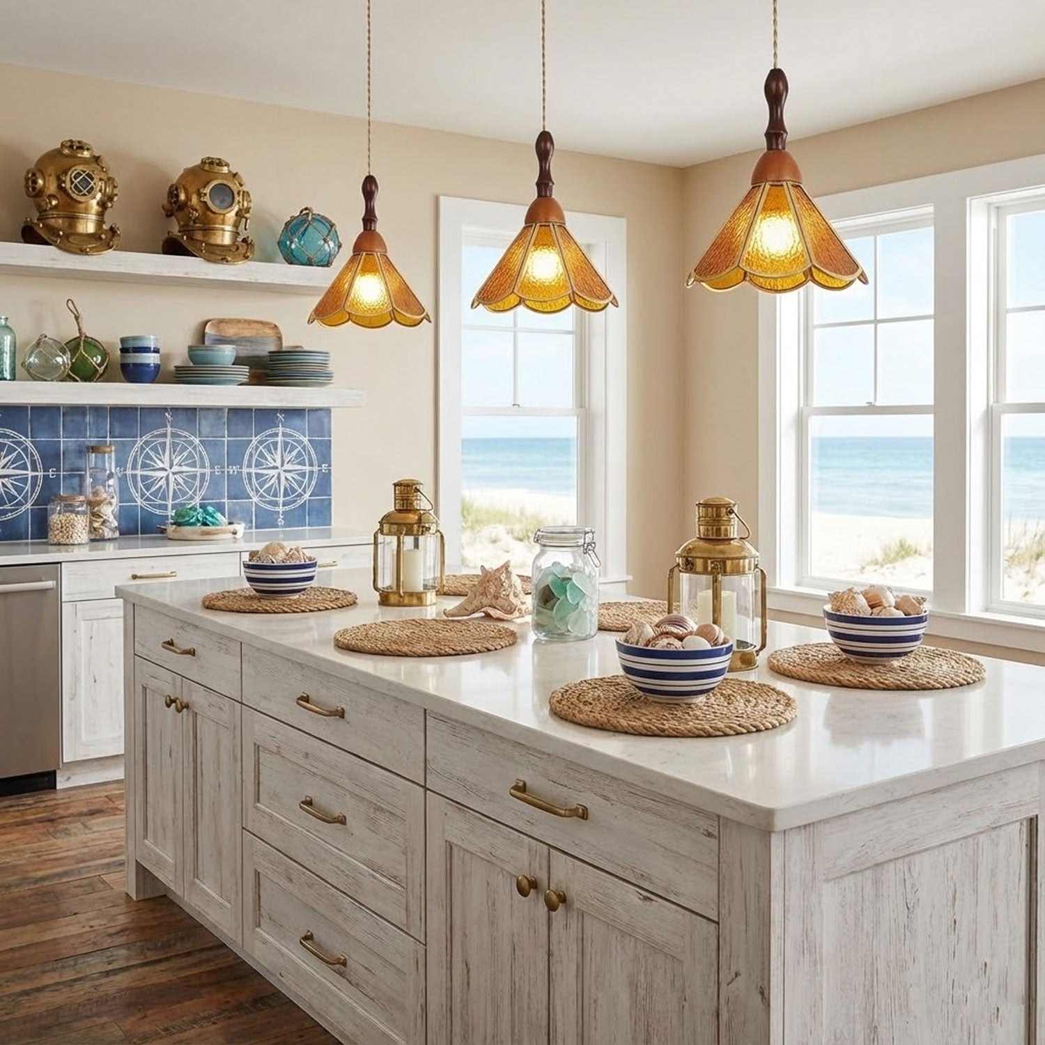 Glenvale Stained Glass Pendant Light