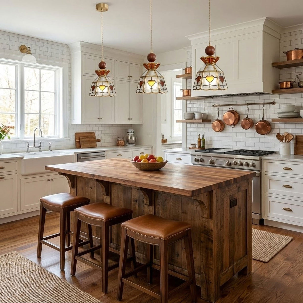 Glenvale Stained Glass Pendant Light