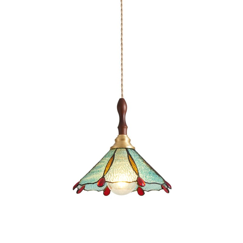 Floraner Brass & Glass Pendant Lamp