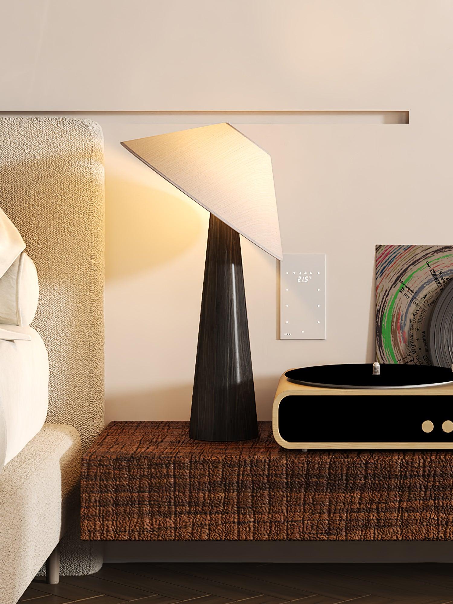 Apex Wooden Tapered Floor Lamp