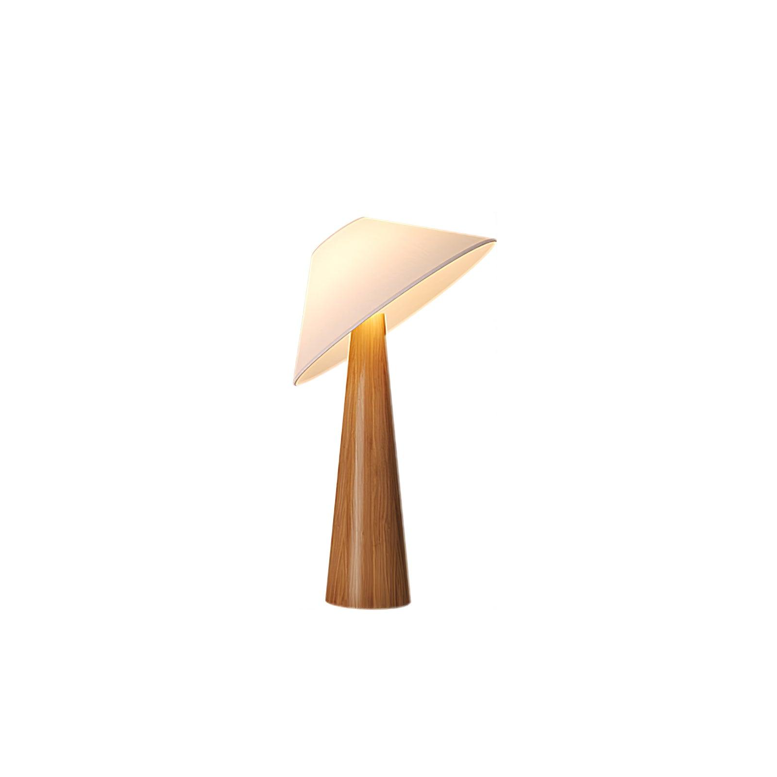 Apex Wooden Tapered Floor Lamp