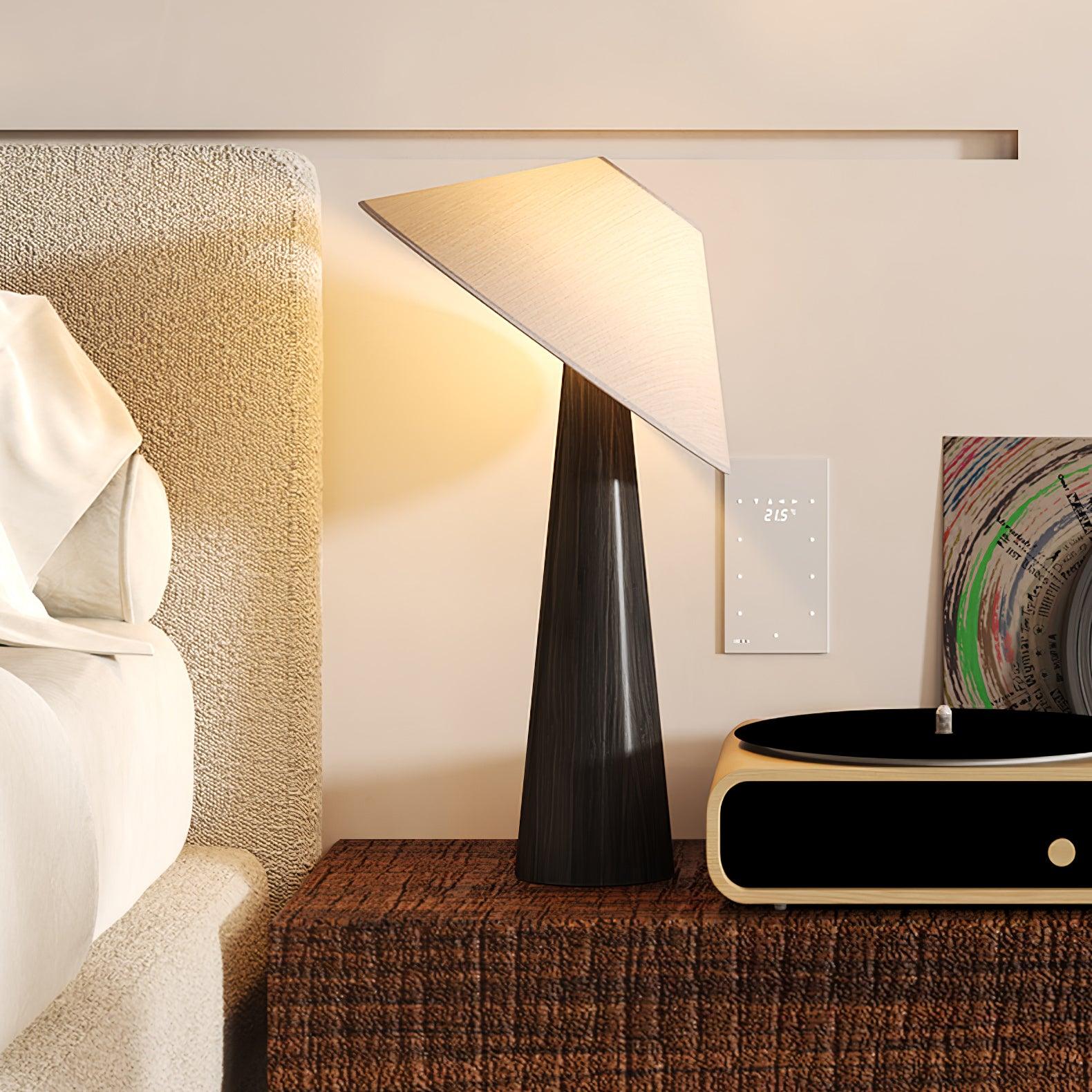 Apex Wooden Tapered Floor Lamp