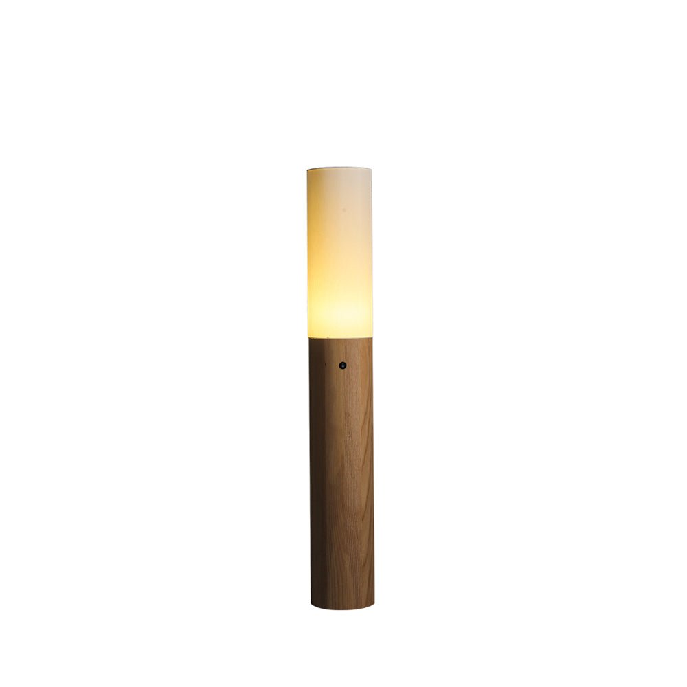 Vero Timber Column Floor Lamp - Neutral Decor