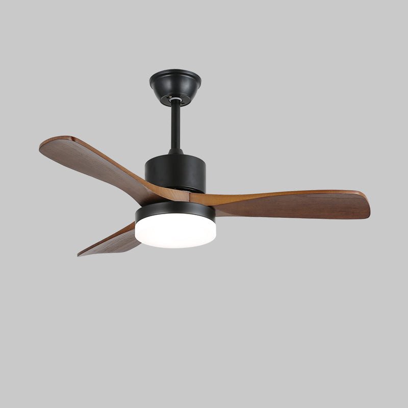 Darian Minimalist Wood Ceiling Fan Light
