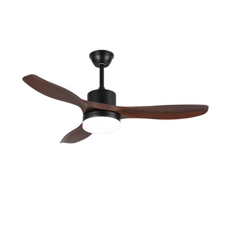 Darian Minimalist Wood Ceiling Fan Light