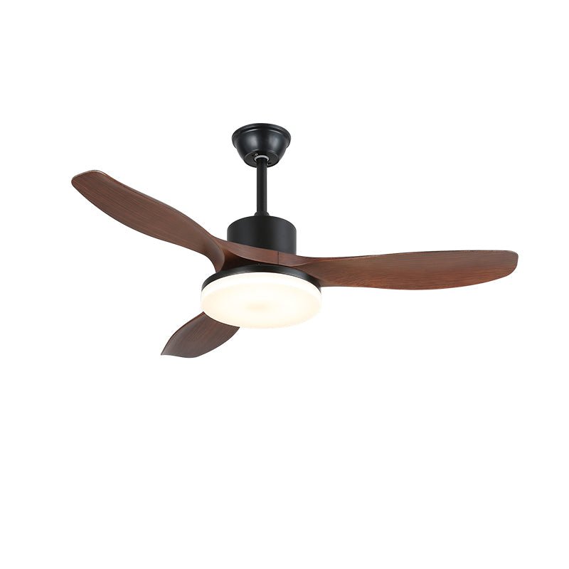 Darian Minimalist Wood Ceiling Fan Light