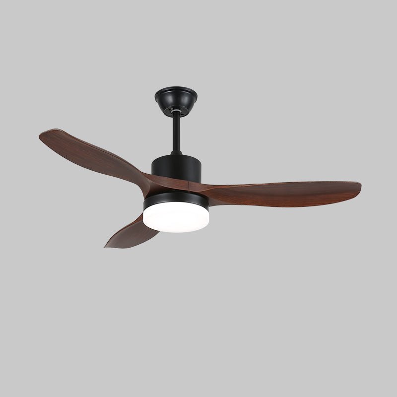 Darian Minimalist Wood Ceiling Fan Light