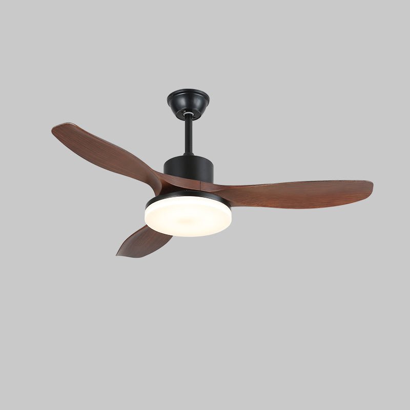 Darian Minimalist Wood Ceiling Fan Light
