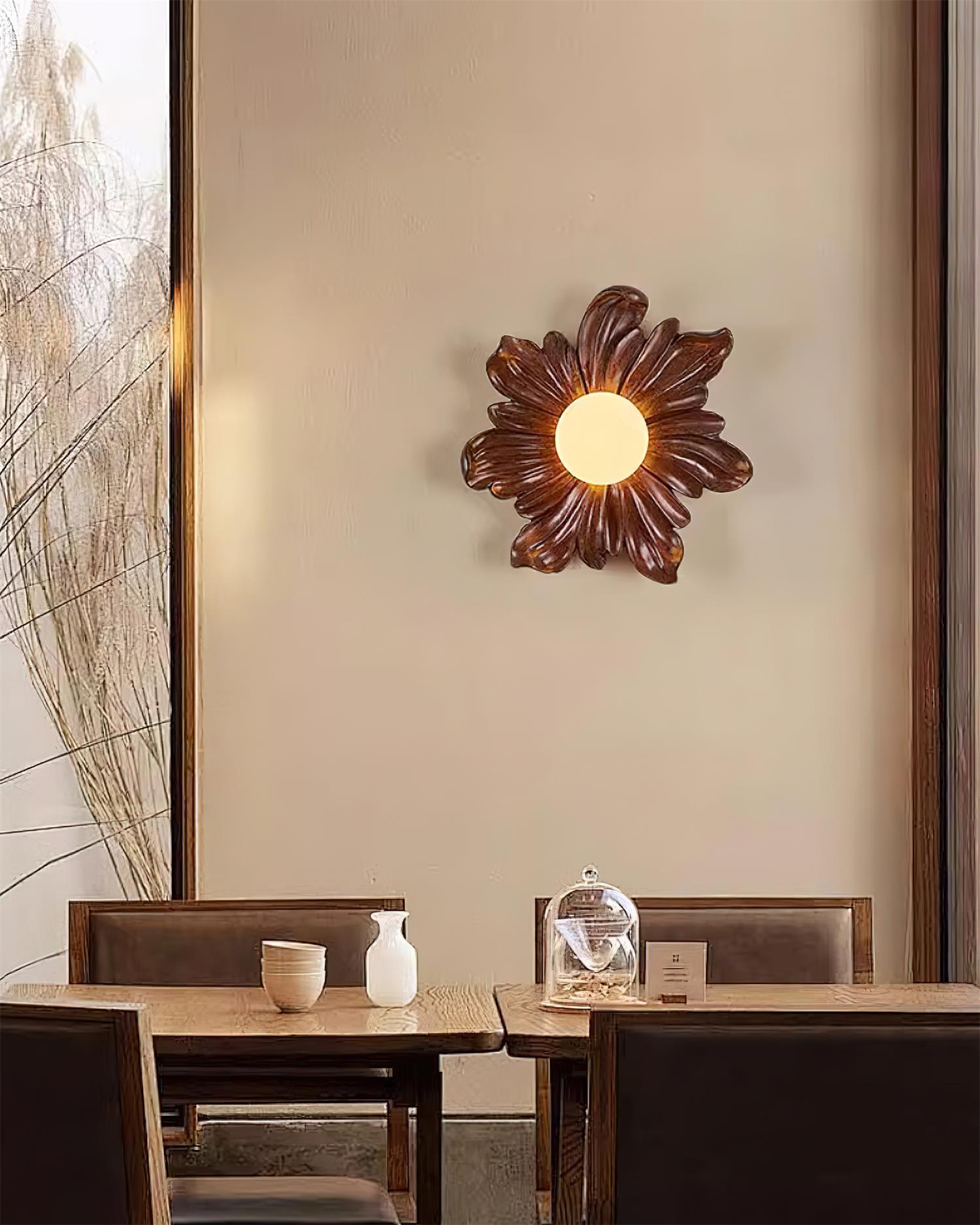 Tina Flower Wall Lamp - Neutral Decor