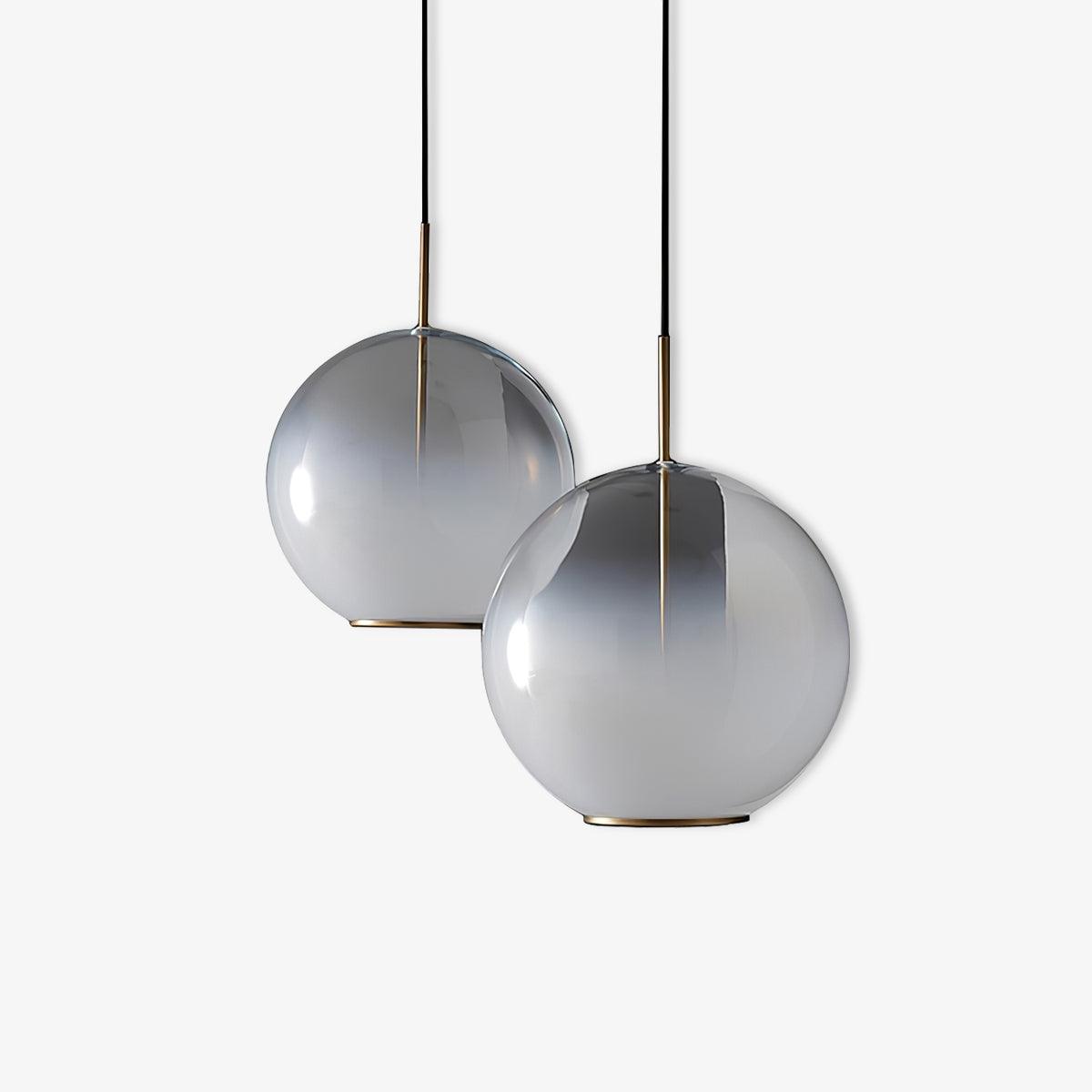 Celelaine Pendant Lamp Smoke Gray Glass Gradient for Living Room