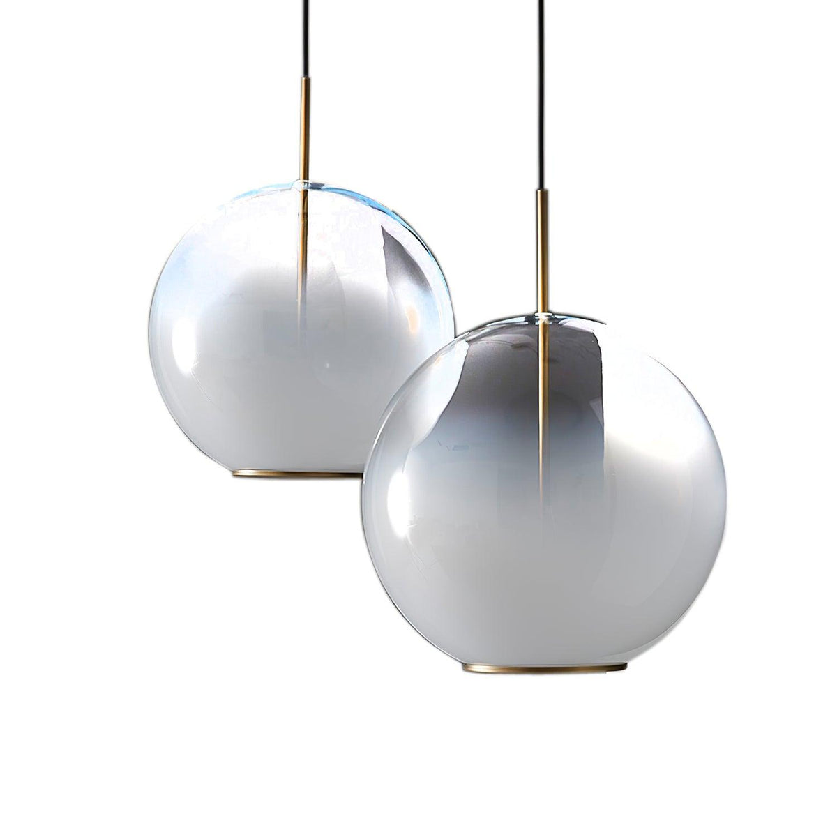 Celelaine Pendant Lamp Smoke Gray Glass Gradient for Living Room