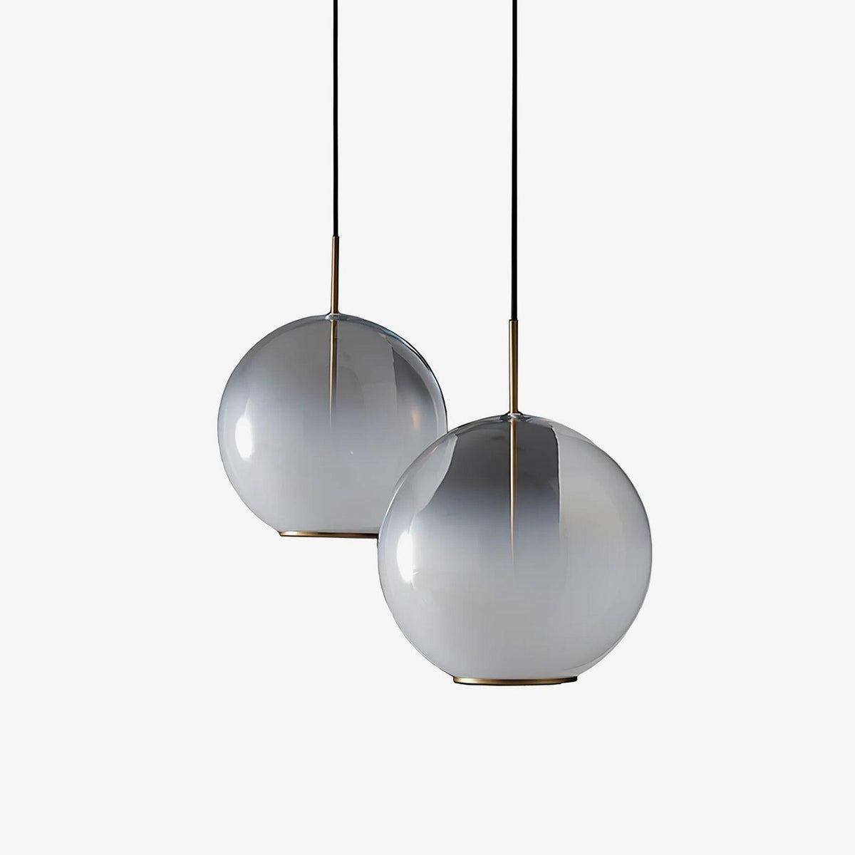 Celelaine Pendant Lamp Smoke Gray Glass Gradient for Living Room