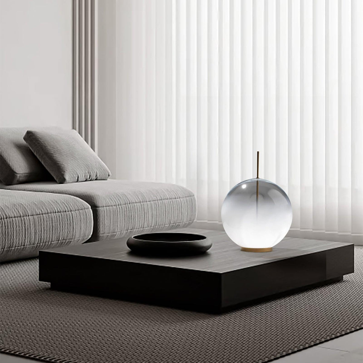 Eurrael Modern Glass Table Lamp