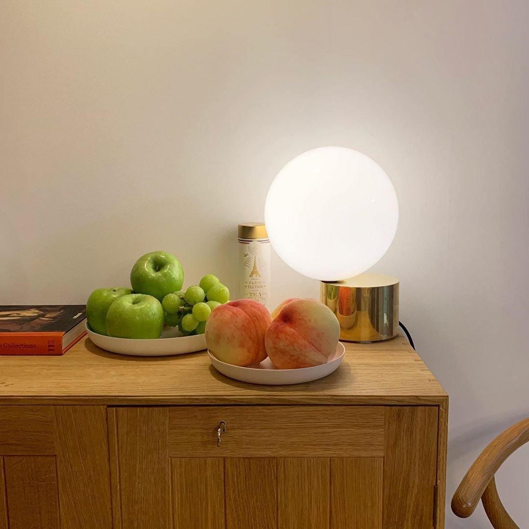 Eiraella Glass Industrial Table Lamp