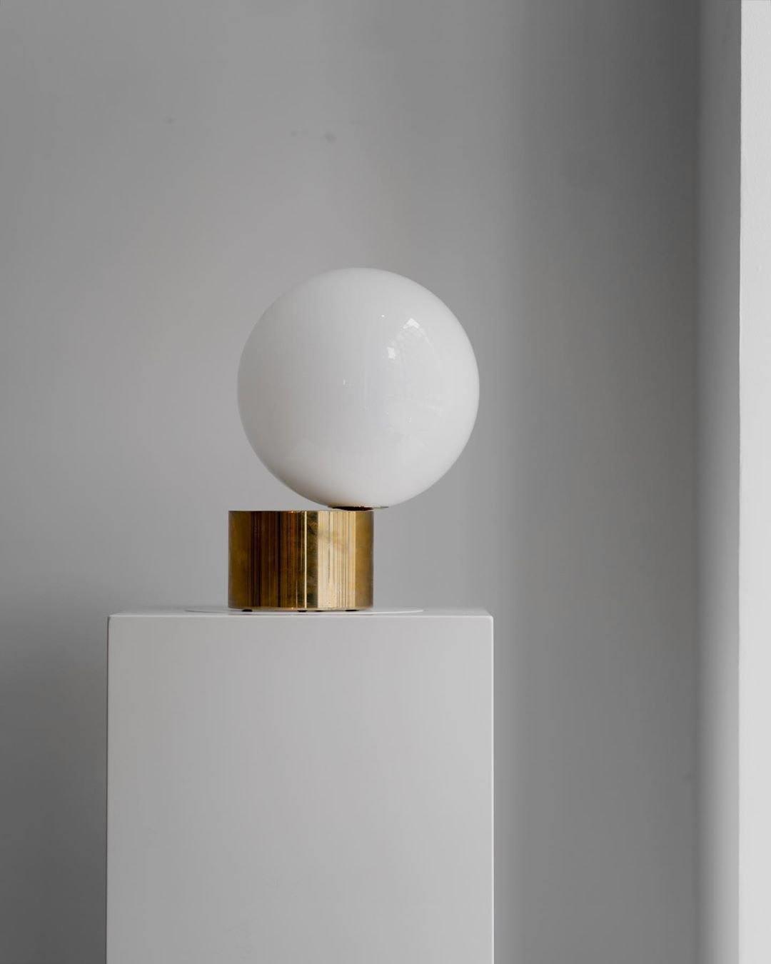 Eiraella Glass Industrial Table Lamp