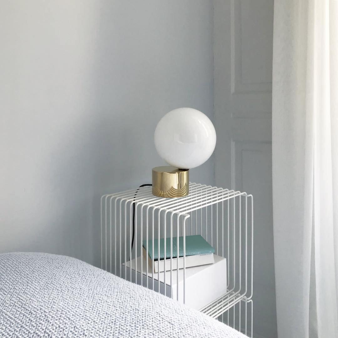 Eiraella Glass Industrial Table Lamp
