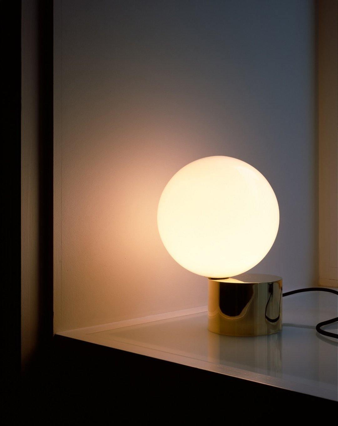 Eiraella Glass Industrial Table Lamp