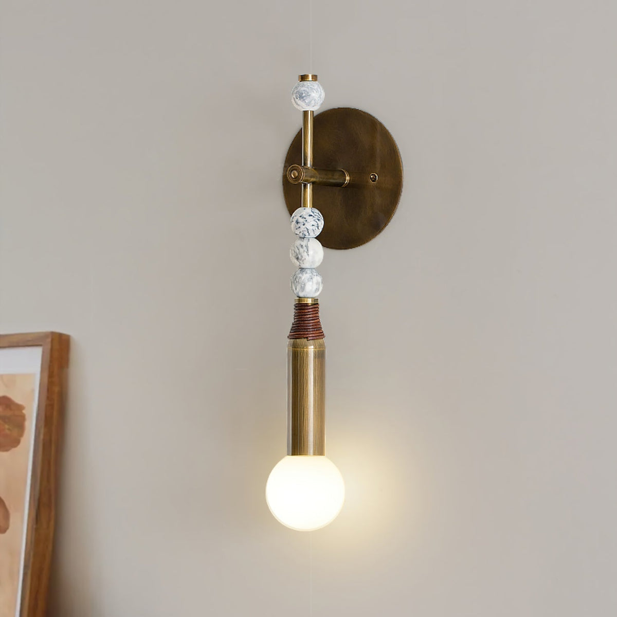 Evilor Premium Elegance Plug-in Marble Wall Lamp