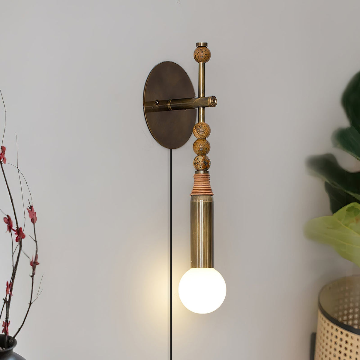 Evilor Premium Elegance Plug-in Marble Wall Lamp