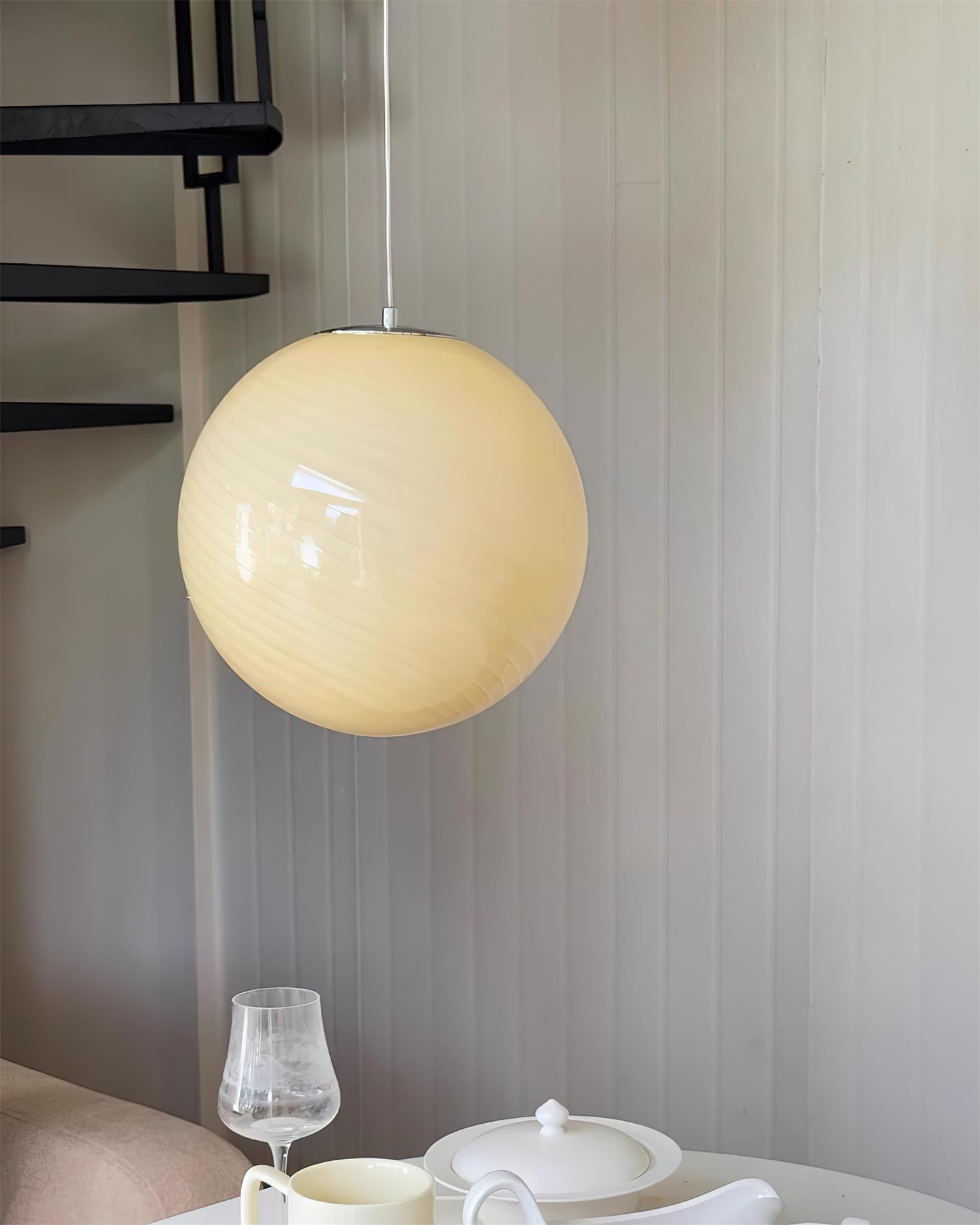 Joliv Glass Globe Pendant Lamp - Neutral Decor