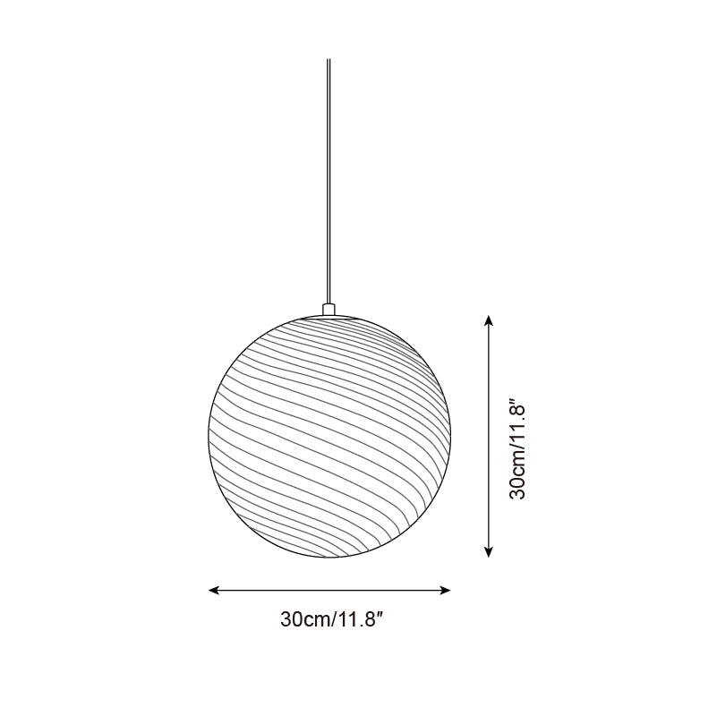 Joliv Glass Globe Pendant Lamp - Neutral Decor