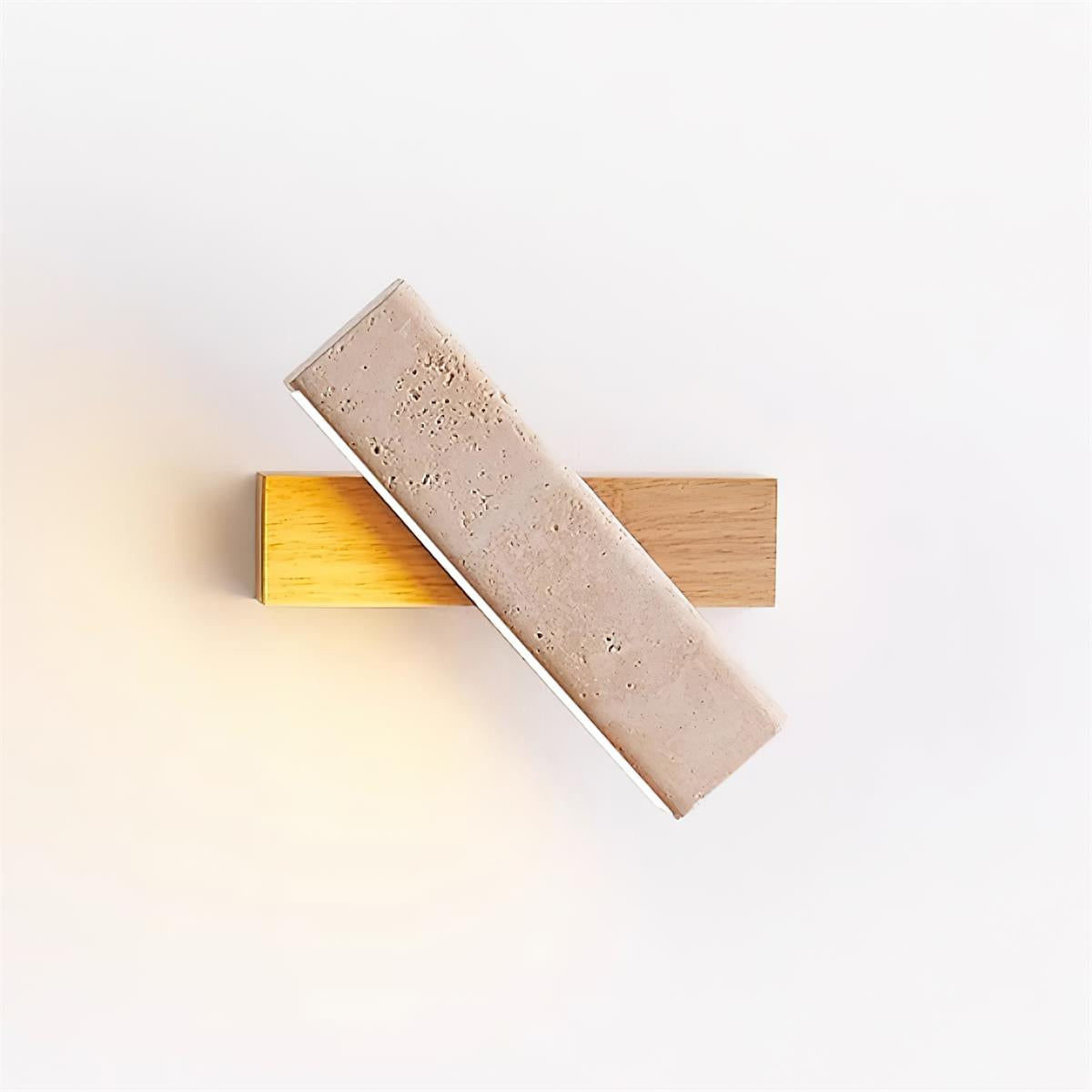Orbit Travertine Rotating Wall Lamp - Neutral Decor