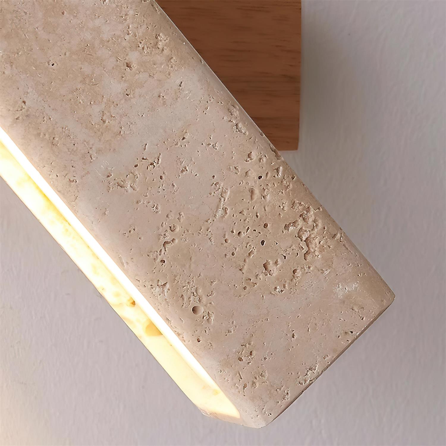Orbit Travertine Rotating Wall Lamp - Neutral Decor