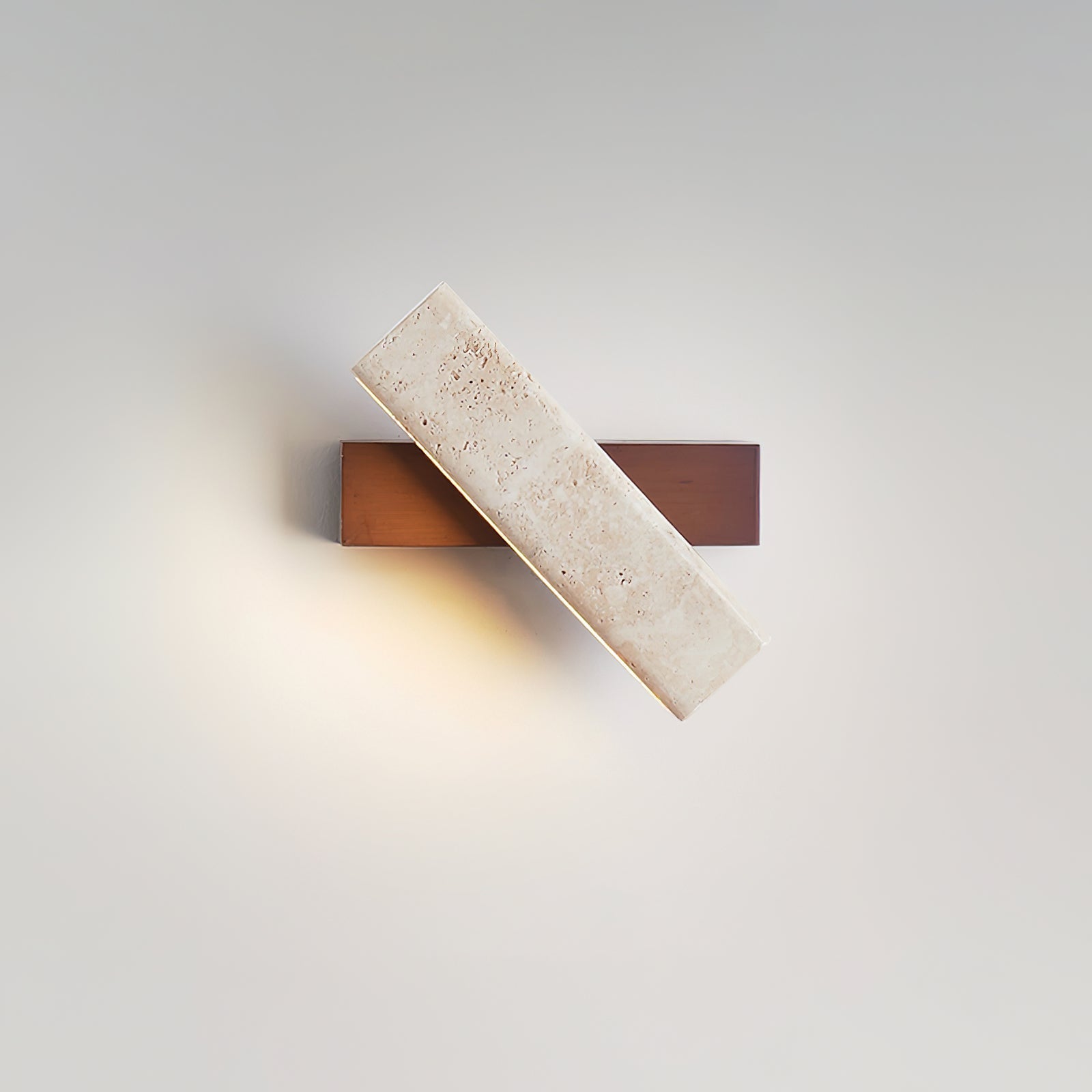 Orbit Travertine Rotating Wall Lamp - Neutral Decor