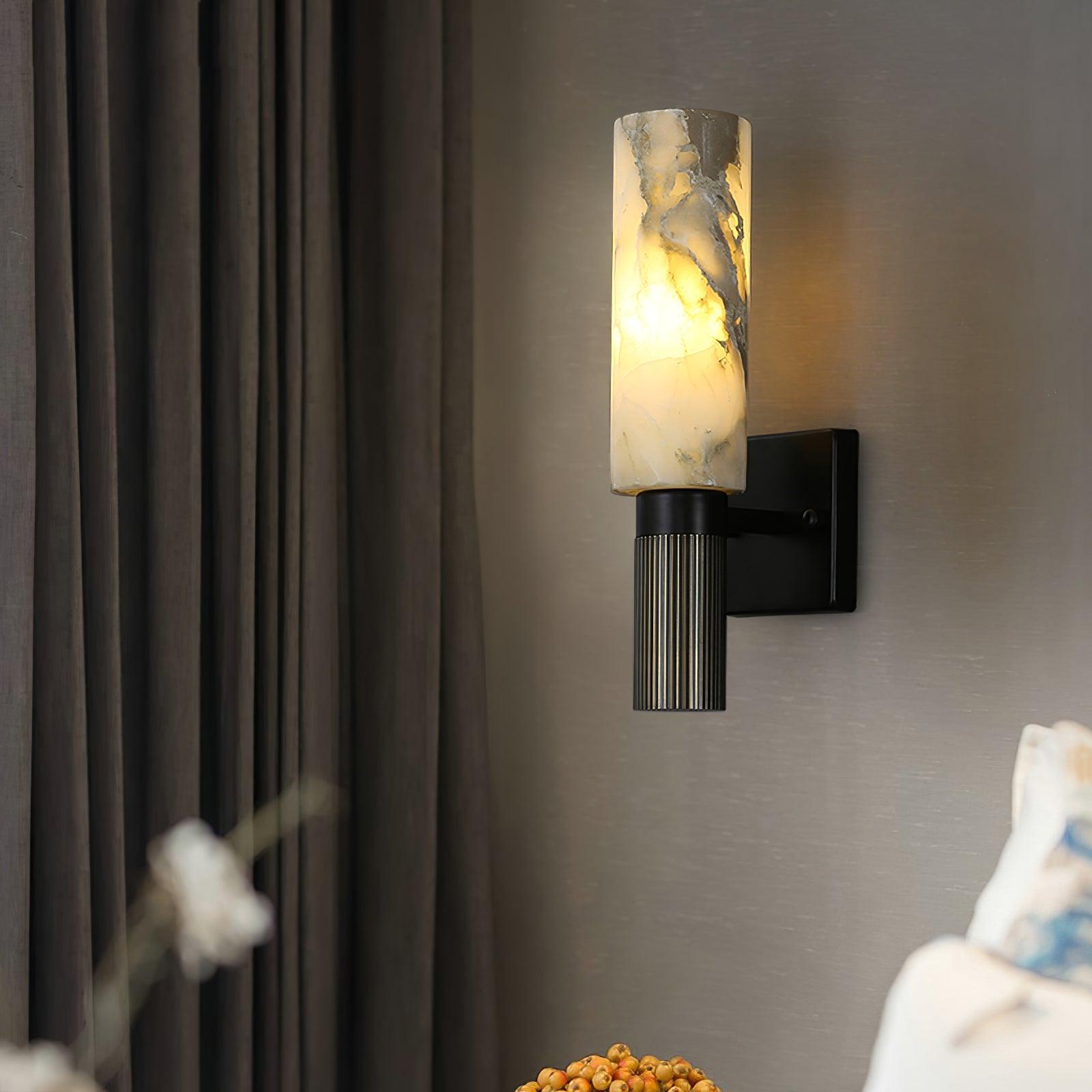 Eldric Alabaster Wall Light - Neutral Decor