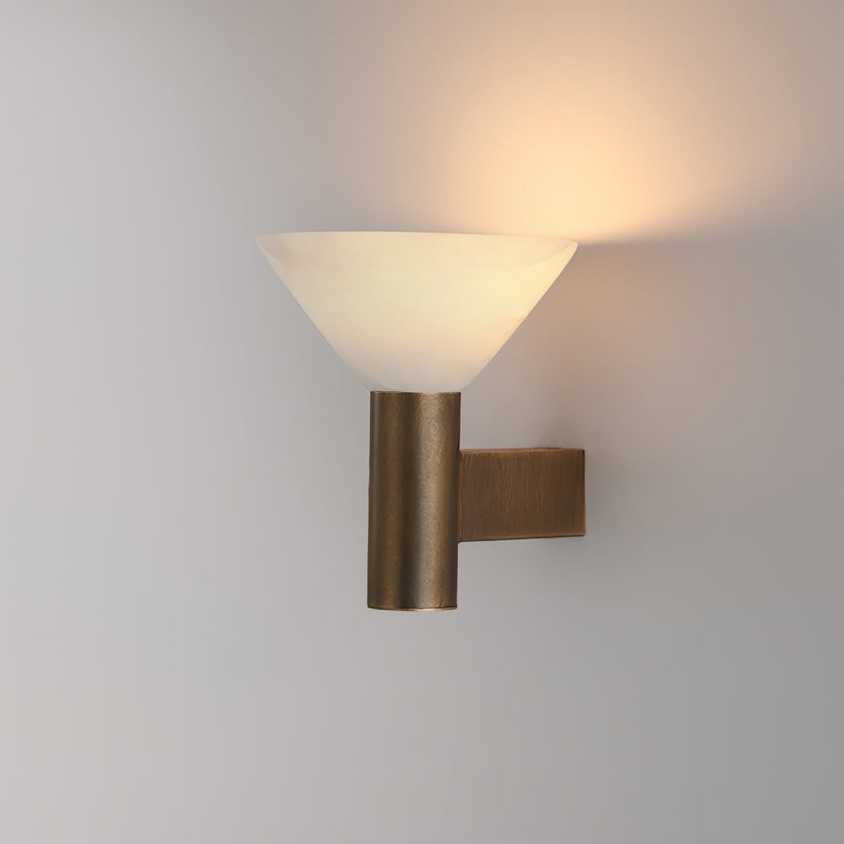 Rino Cone Alabaster Wall Light